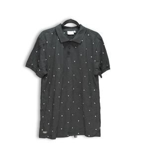 WESC Men's Black Short Sleeve Polo Shirt - Size L